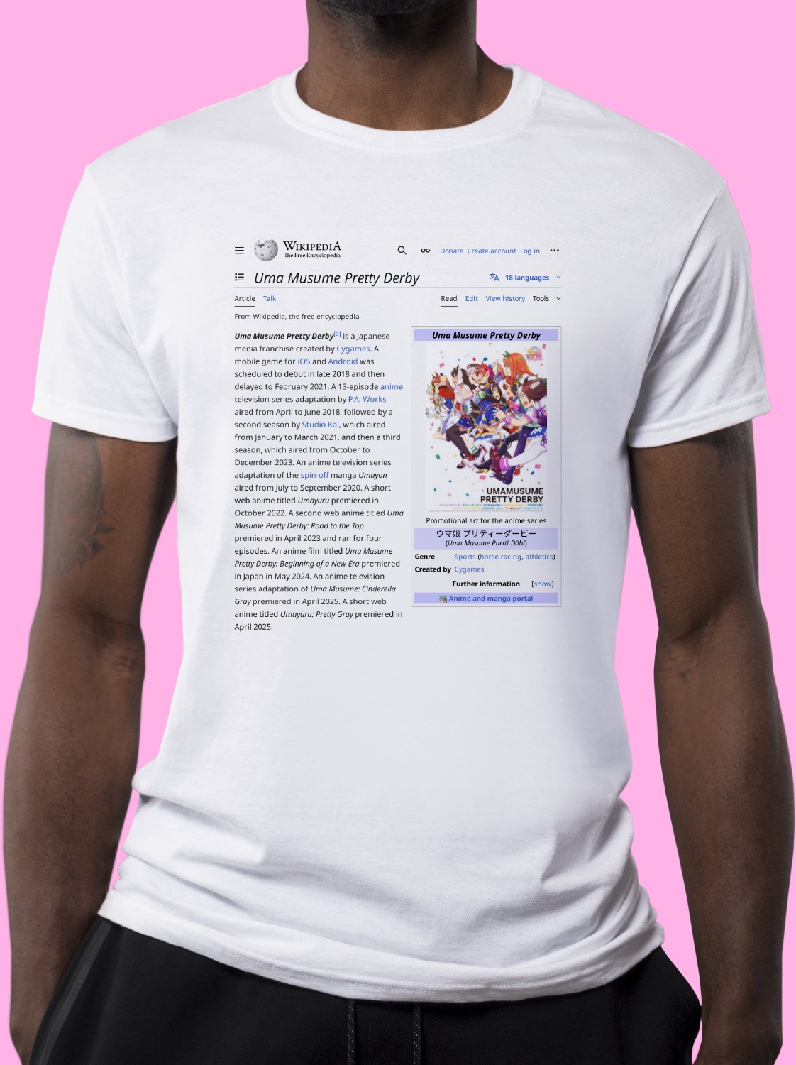 Uma_Musume_Pretty_Derby Wikipedia Shirt