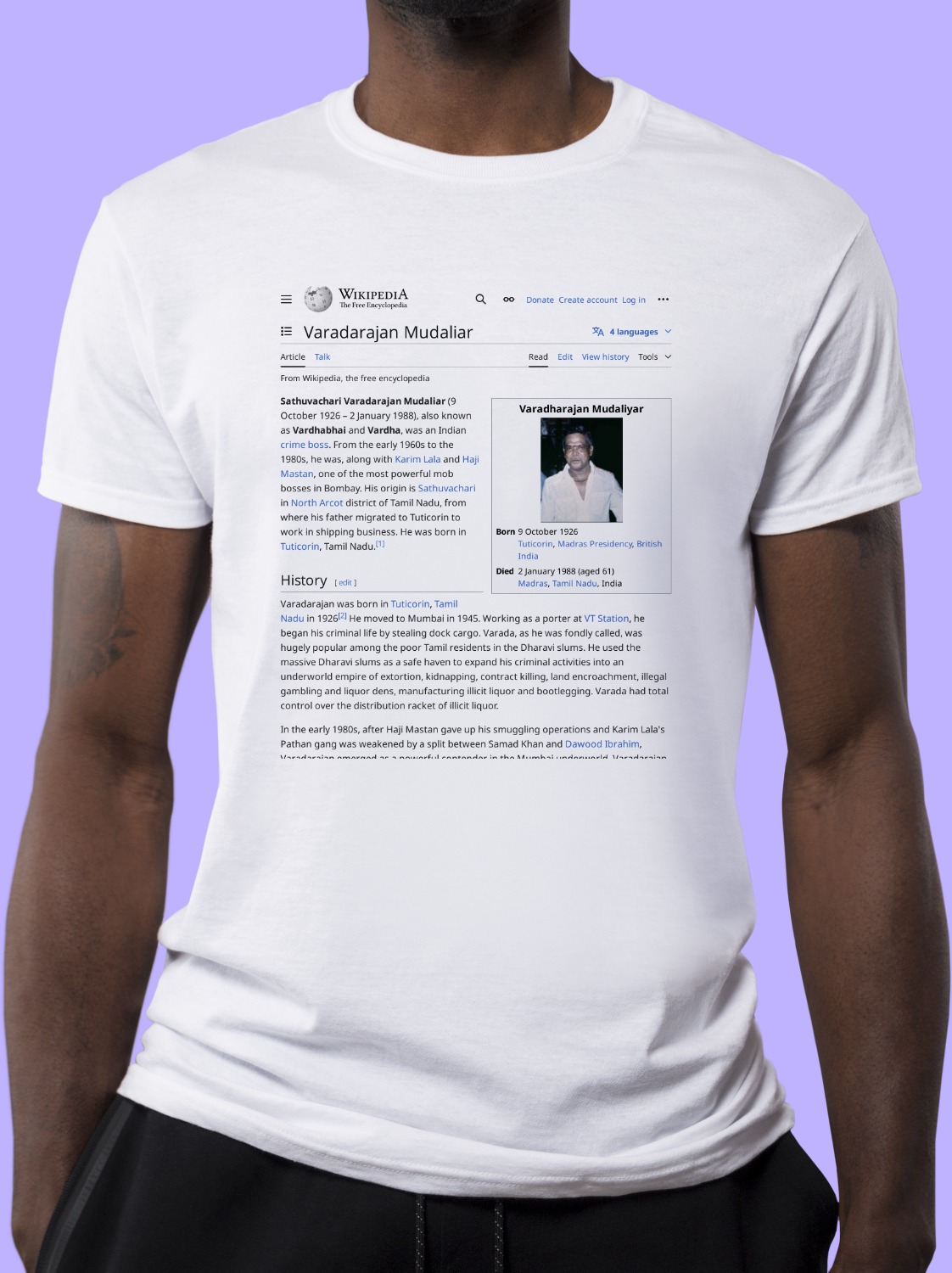 Varadarajan_Mudaliar Wikipedia Shirt