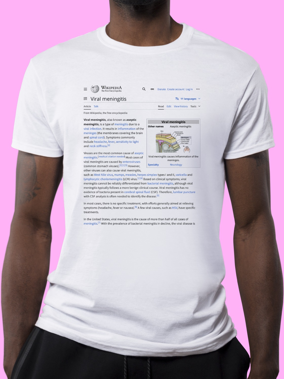 Viral_meningitis Wikipedia Shirt