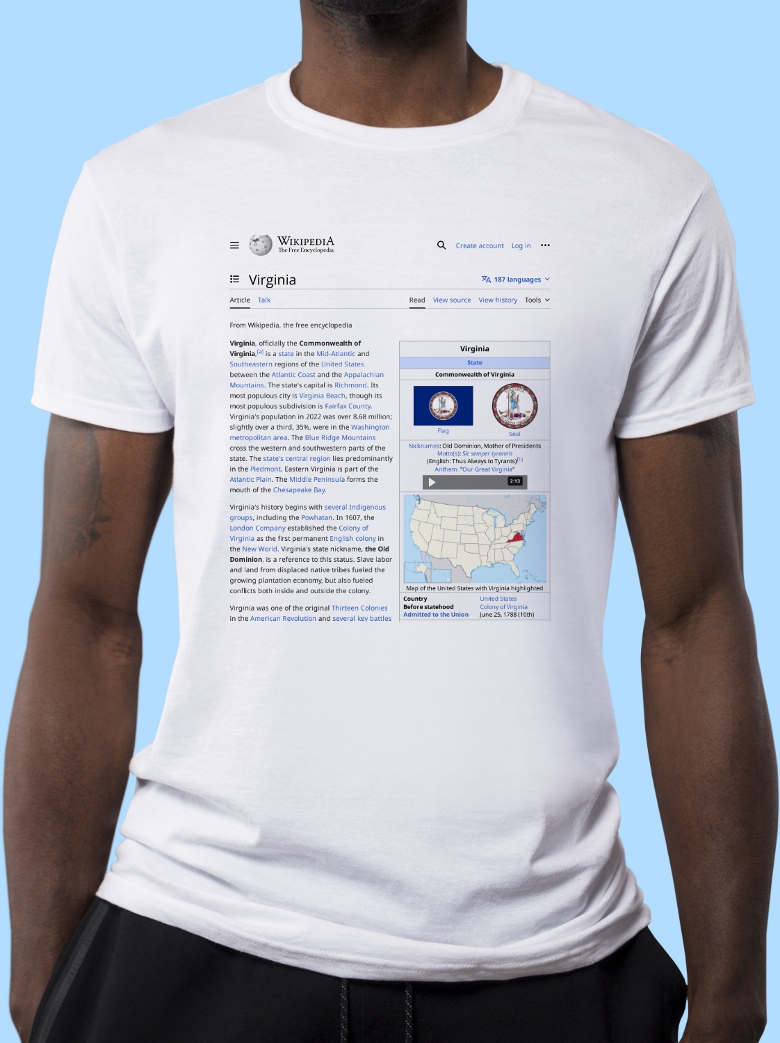Virginia Wikipedia Shirt