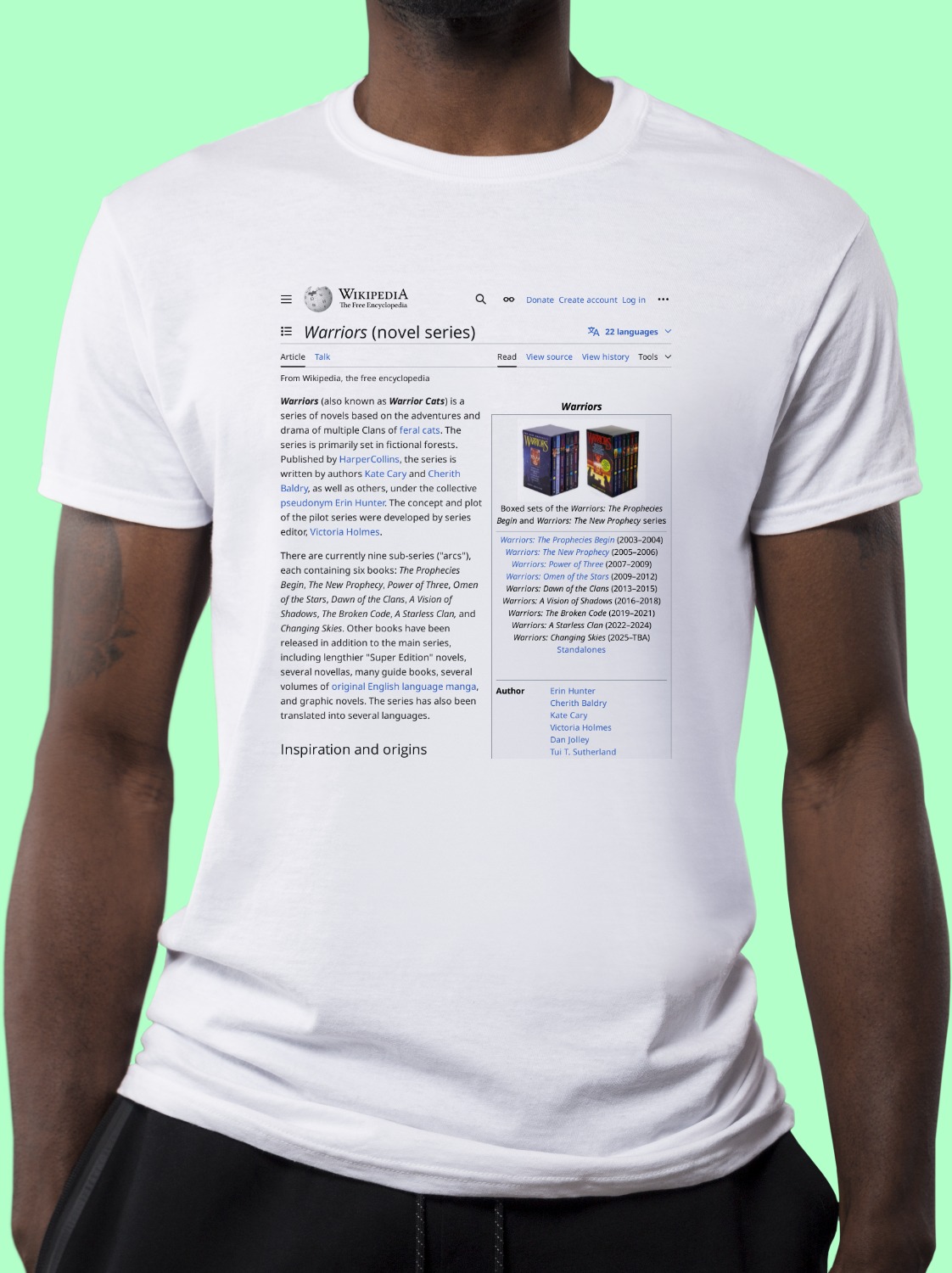 Warriors_(novel_series) Wikipedia Shirt