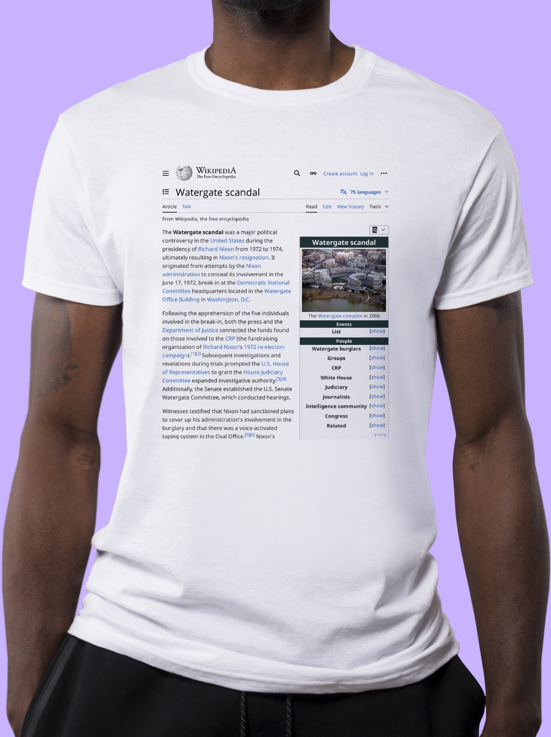 Watergate_scandal Wikipedia Shirt