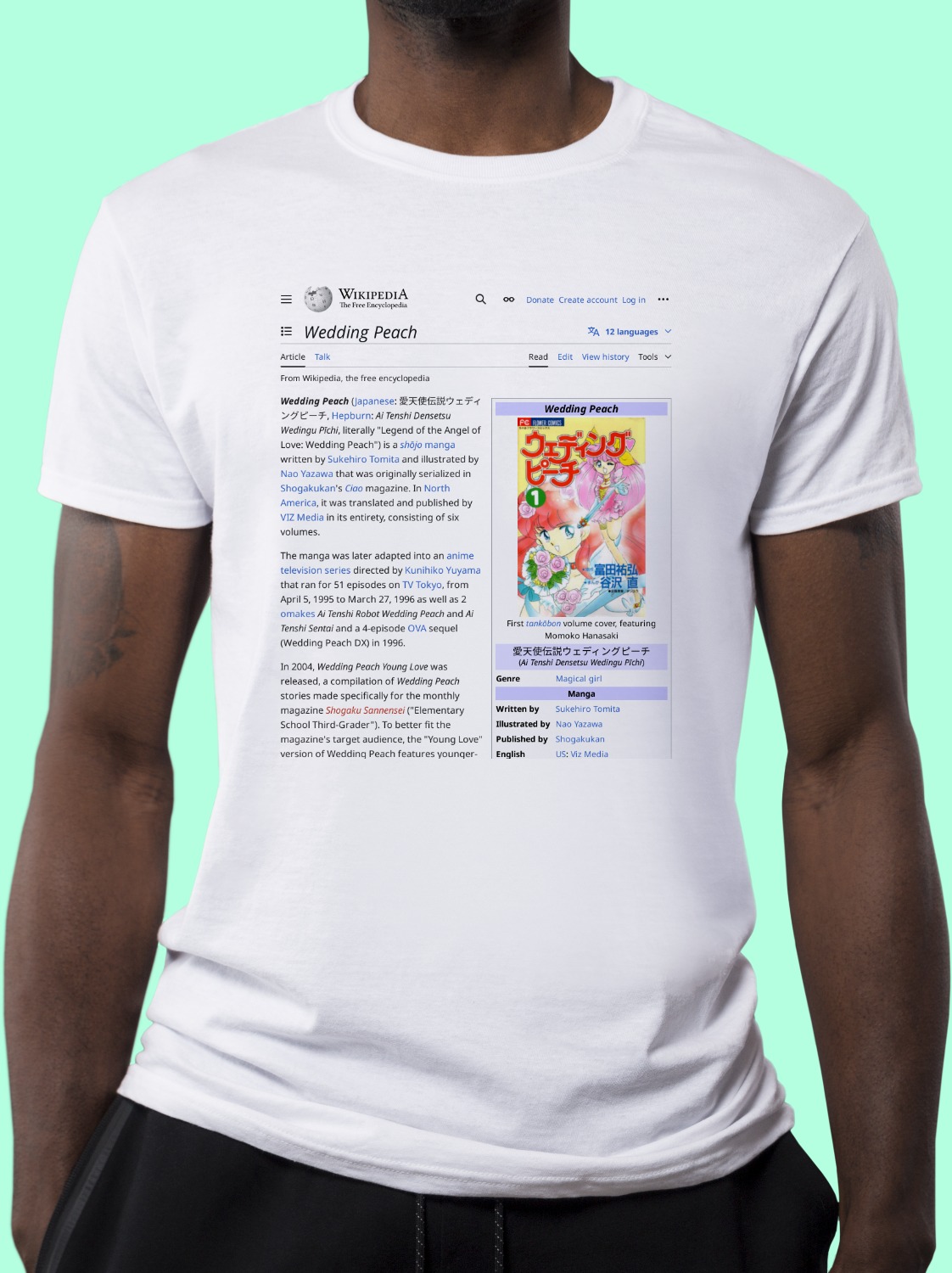Wedding_Peach Wikipedia Shirt