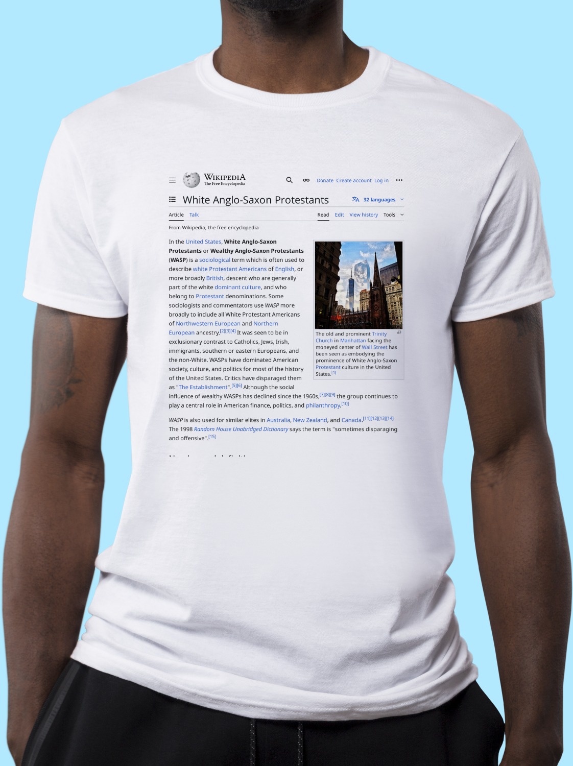 White_Anglo-Saxon_Protestants Wikipedia Shirt