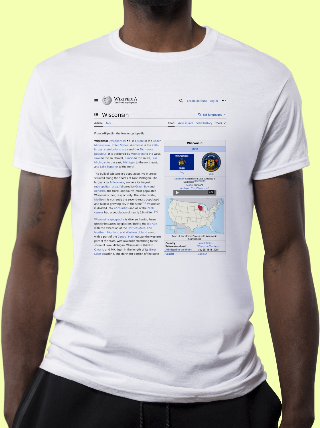 Wisconsin Wikipedia Shirt