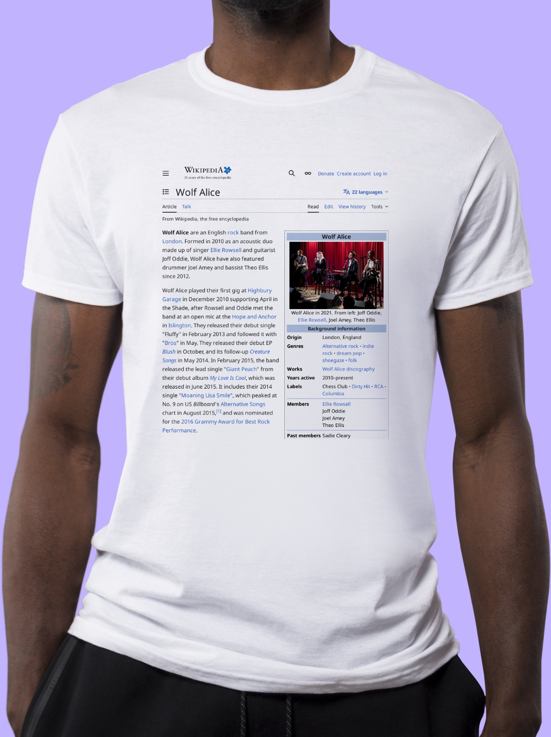 wolf alice t shirt