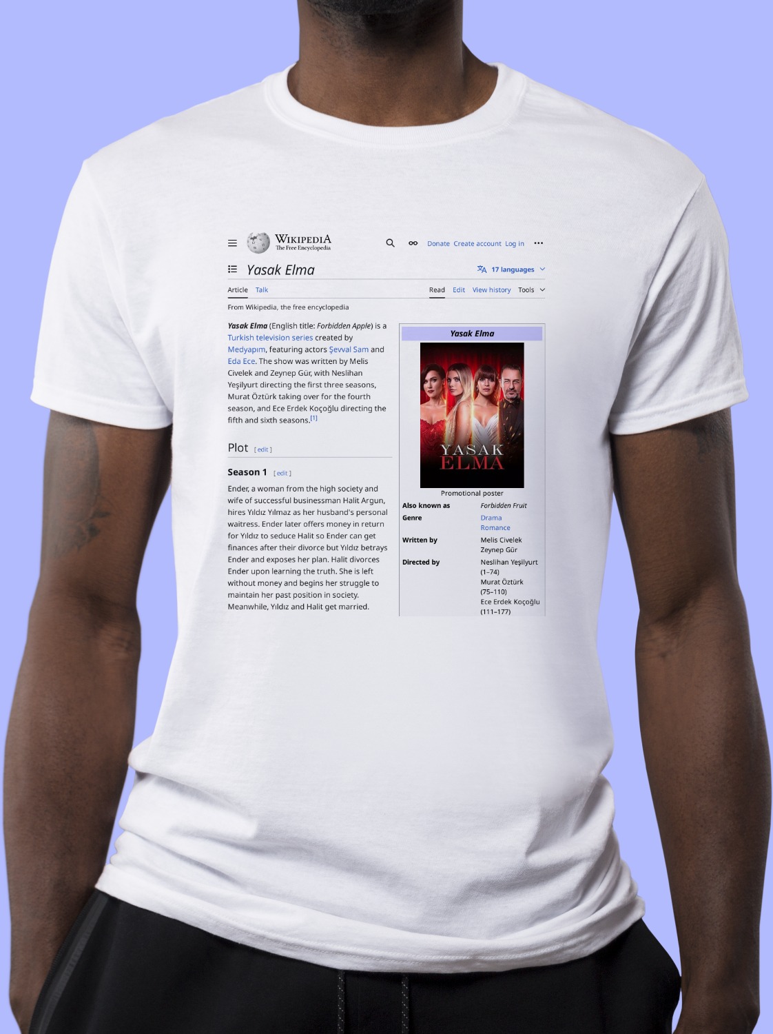Yasak_Elma Wikipedia Shirt