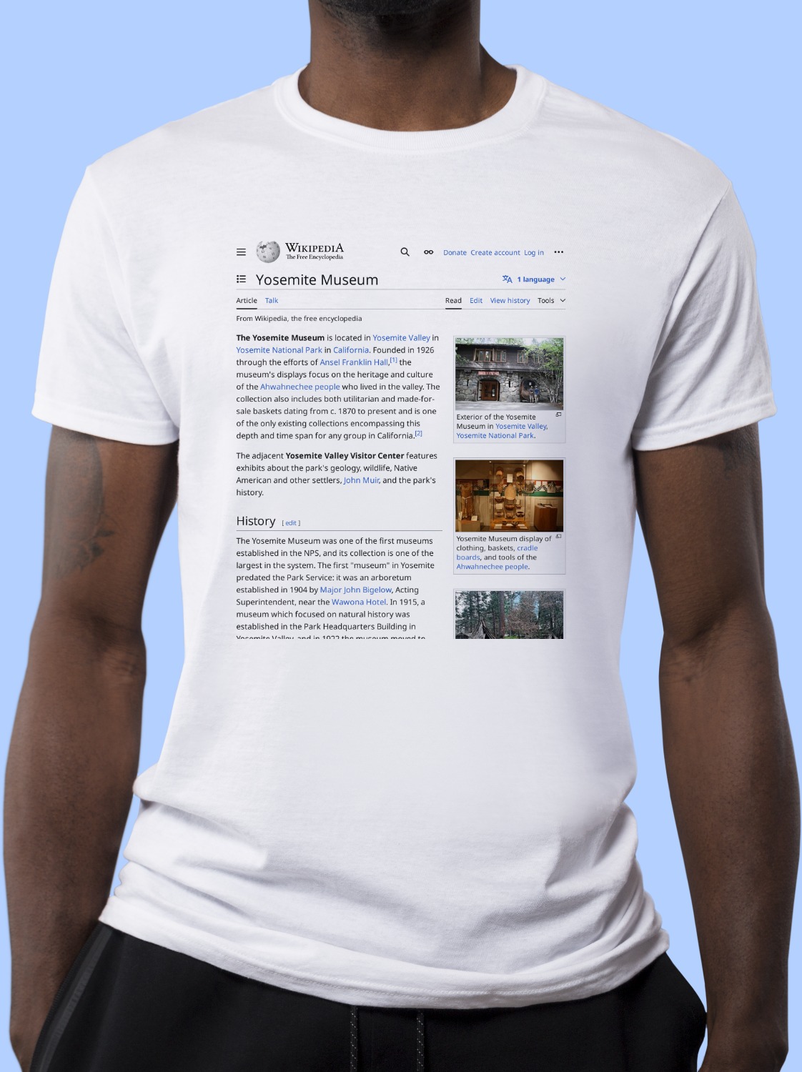 Yosemite_Museum Wikipedia Shirt