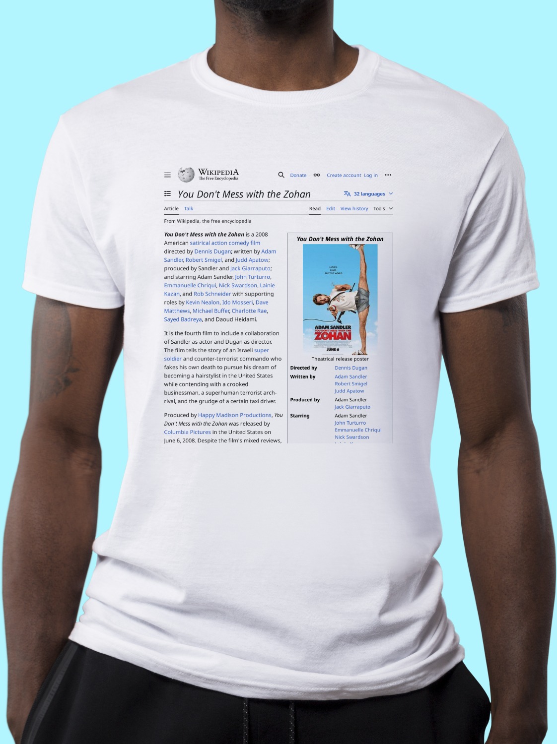 You_Don't_Mess_with_the_Zohan Wikipedia Shirt