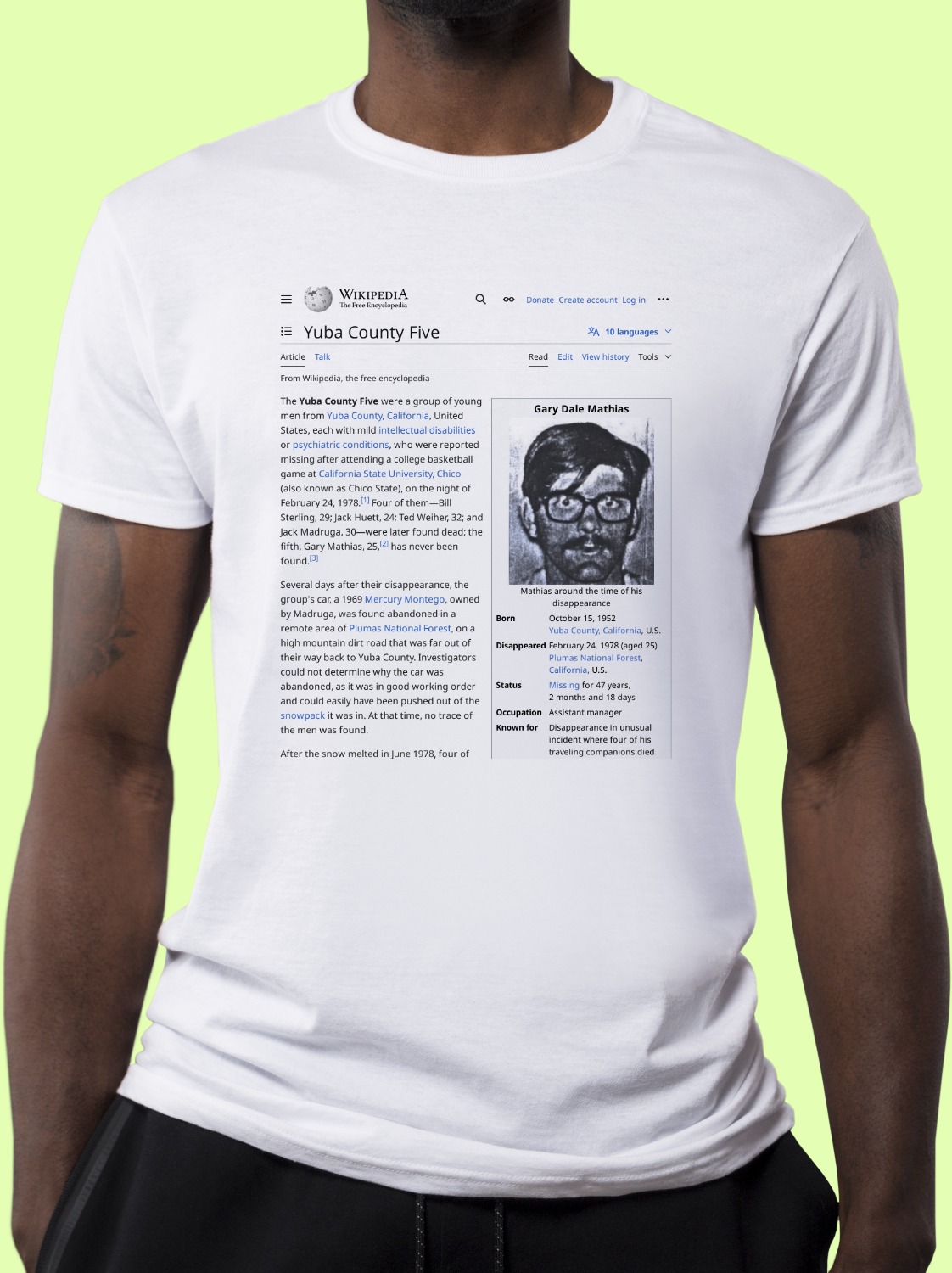 Yuba_County_Five Wikipedia Shirt