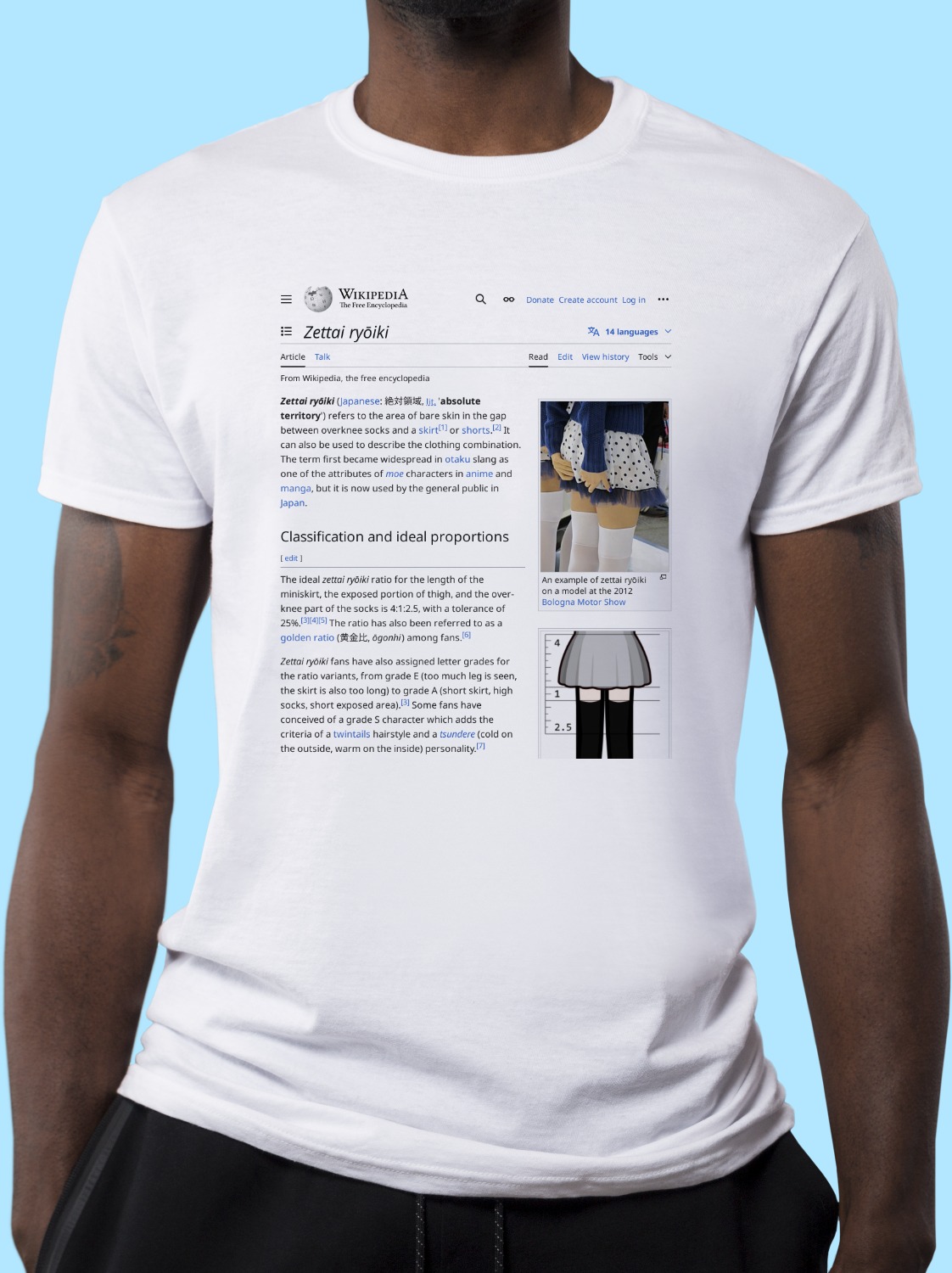 Zettai_ryōiki Wikipedia Shirt