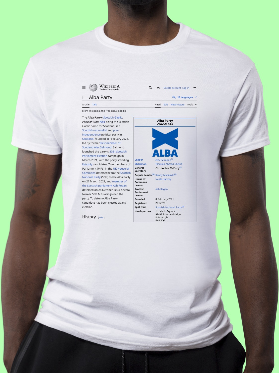 alba_party Wikipedia Shirt